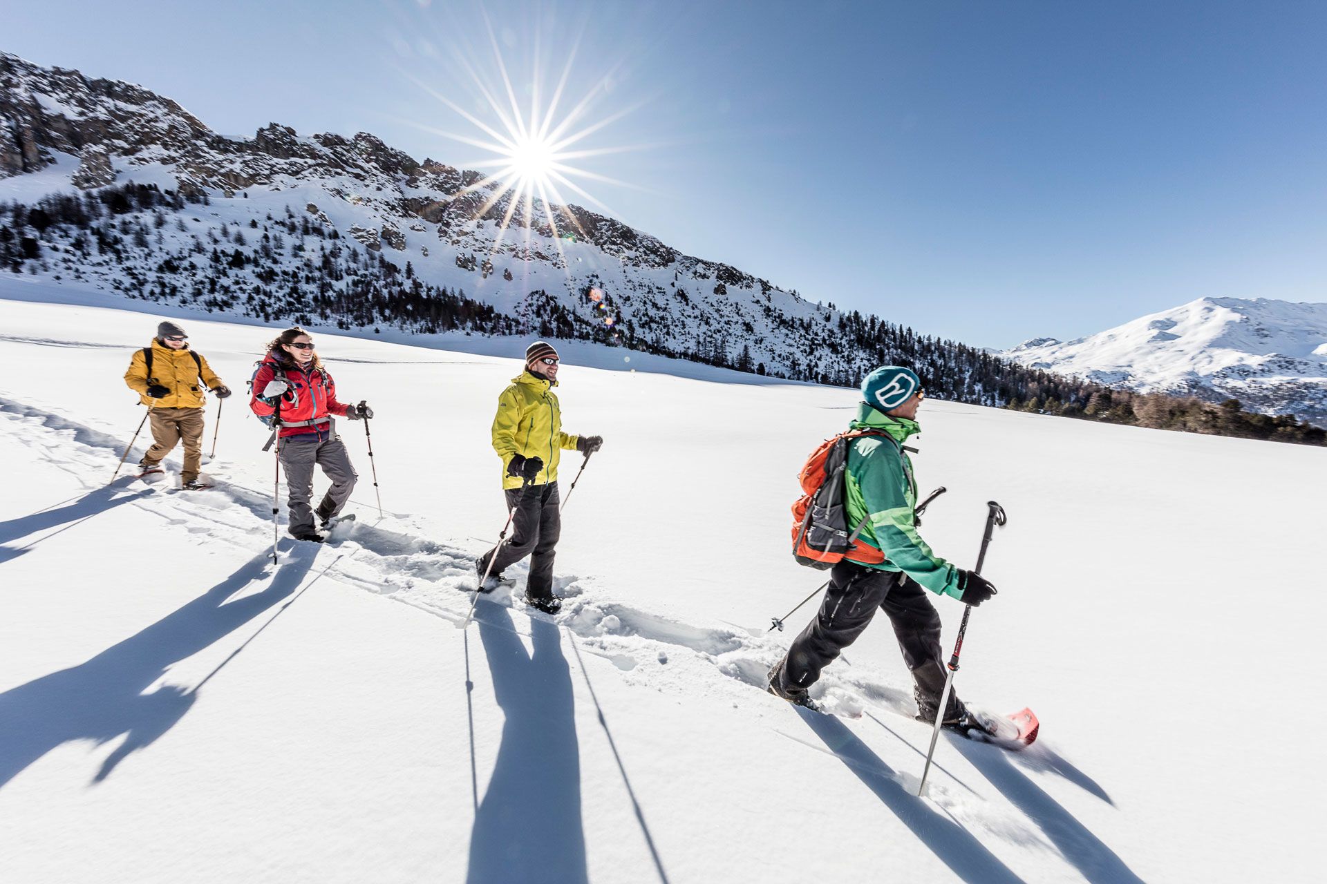 Schneeschuhwandern Graubünden Valchava